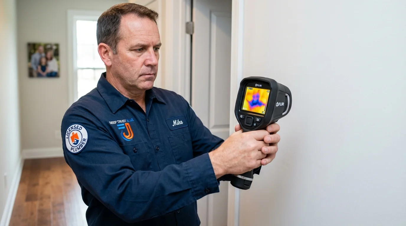 Thermal imaging leak detection by Johns Plumbing LLC in Sunapee